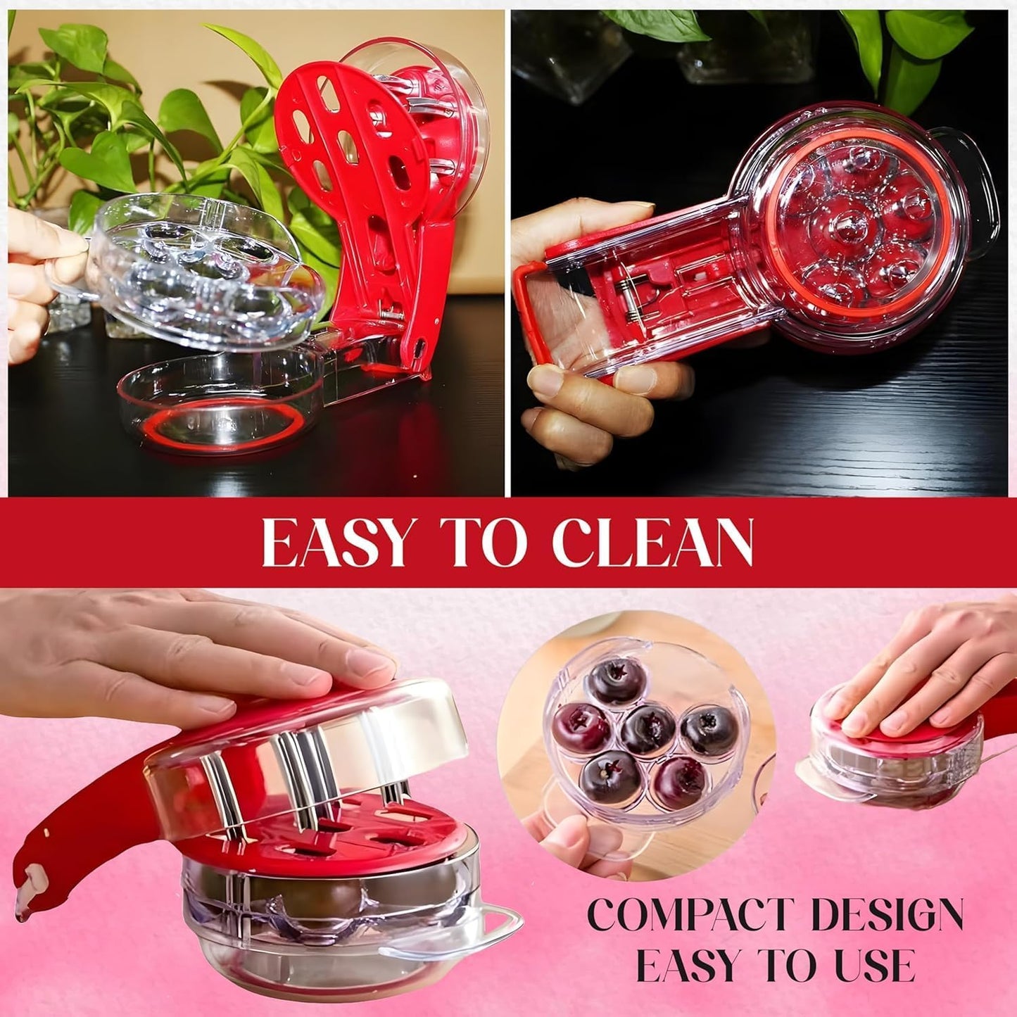 Portable Stainless Steel Cherry Pitter