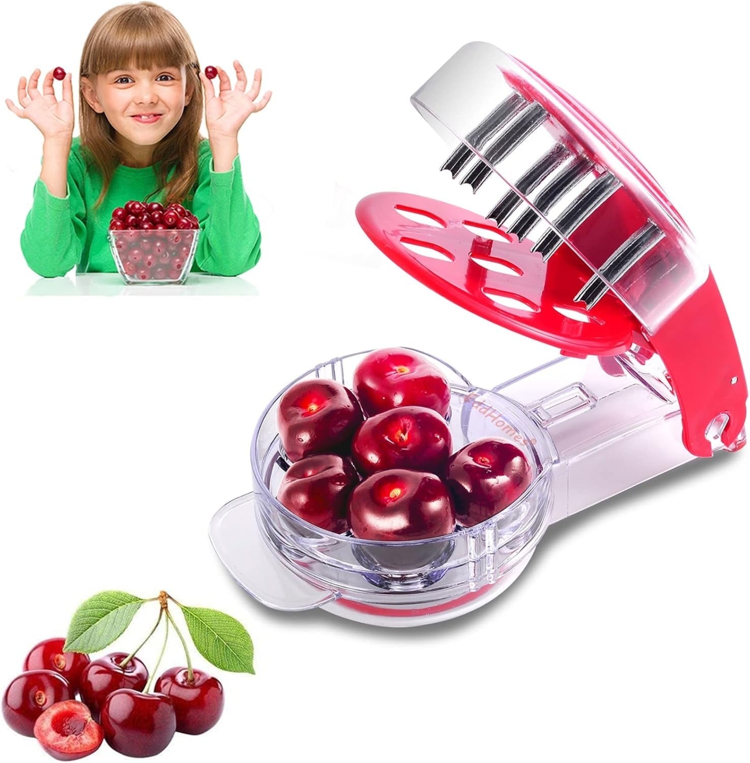Portable Stainless Steel Cherry Pitter - Loving Loops